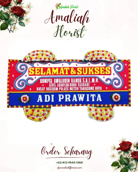 Papan Bunga Ucapan Selamat Halim Perdana Kusuma